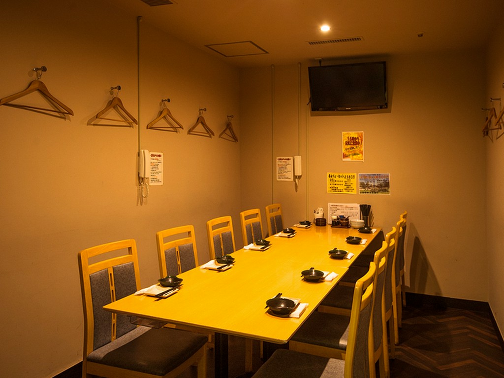 テレビ付きの完全個室もあります！