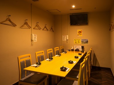 テレビ付きの完全個室もあります！