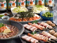 2時間飲み放題付きのコースをご用意しています。