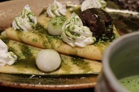 抹茶白玉あずき生クリーム　単品９００円　セット１１５０円