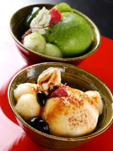 【Momiji 2F】抹茶パフェ＆黒蜜きなこパフェ