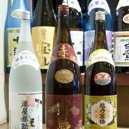 日本酒も各種取り揃えております