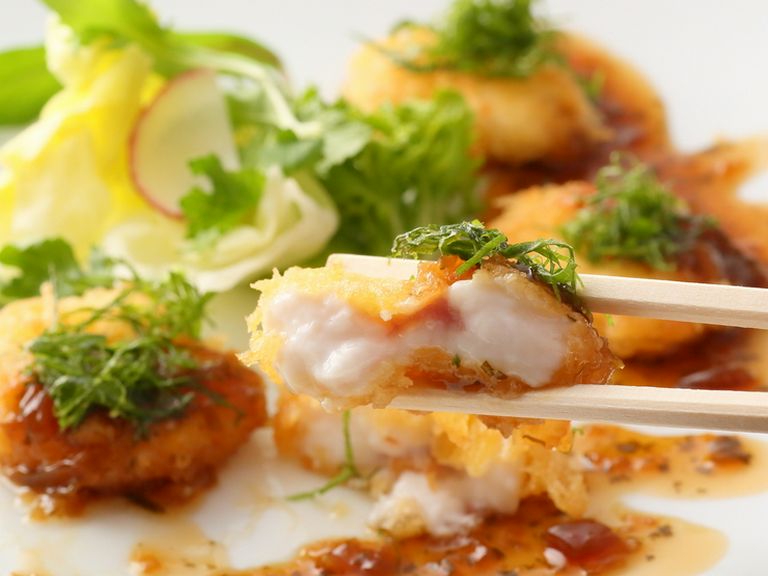 四季折々の旬菜を使った『季節のカツレツ〜白子』