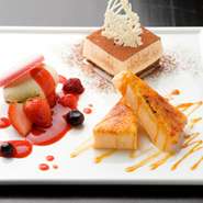 デザートの盛り合わせ