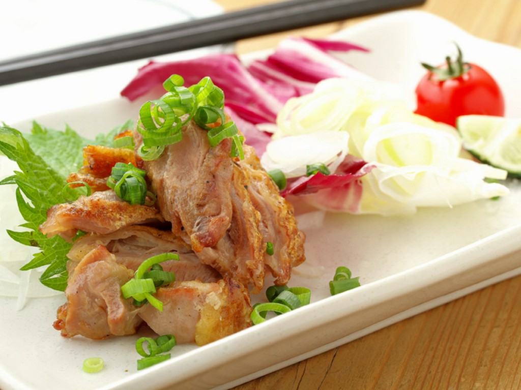 親鶏もも炭火焼