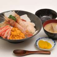 生うに・いくら・いか・かに・ほたて・ボタンエビ