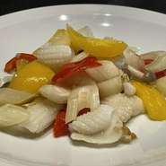 イカとセロリの塩炒め