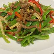 牛肉とピーマンのチンジャオロース