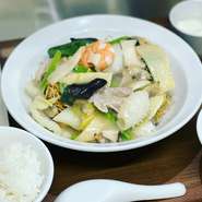 海鮮五目あんかけ麺定食