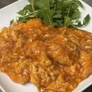 海老と卵のチリソース定食