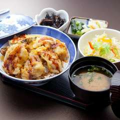 穴子天丼定食