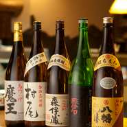 地元鹿児島の焼酎は、もちろん充実