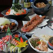 三重県下の贅沢な食材をふんだんに使用した宴会コースが魅力！