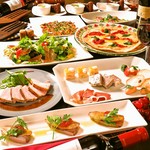 充実のイタリアンスパニッシュコースに飲み放題がついて550円引きのお得なコースです。