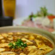 中国料理の修行を積んだシェフが作る本格麻婆豆腐