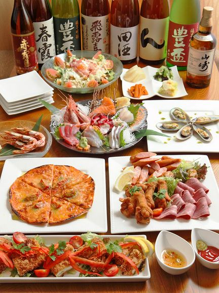 大人気！4000円宴会コースは飲み放題とボリュームたっぷりの料理