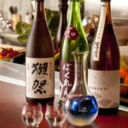 【HANAICHI　871】の鮮魚を使った料理には日本酒をあわせる方も多いです。