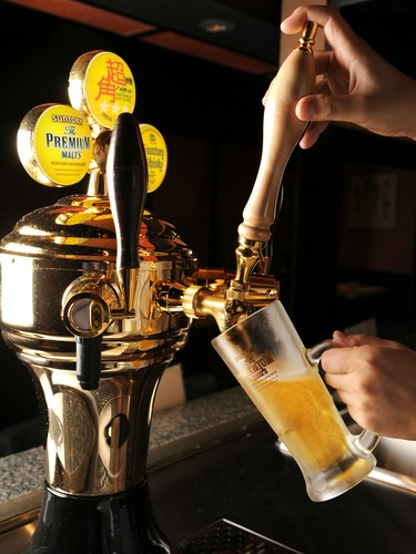 ハイボールタワー！　生ビール製作中