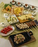 各種ご宴会にオススメの2時間飲み放題付き！
全9品の大満足コースが4,800円（税込）！