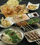 各種ご宴会にオススメの2時間飲み放題付き！
全8品の大満足コースが5,300円（税込）！