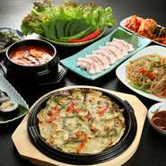 当店自慢の常陸牛焼肉と手作り韓国料理が両方楽しめるお得なコース。飲み放題：お一人様120分 2,500円(10分前ラストオーダー)をつけて税込6500円! 美味しい食事と楽しい会話でゆっくりと時間をお過ごしください。