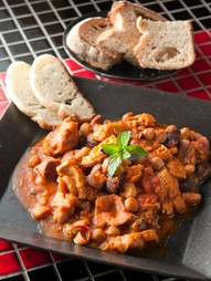 トリッパと色々お豆のトマト煮込み