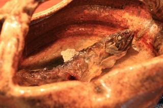 飛騨天然食材の料理 天然岩魚の骨酒