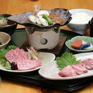 飛騨高山のブランド牛・飛騨牛。さっぱりと甘く適度な歯ごたえのある、上品な個性をお楽しみください。