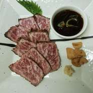 飛騨牛炙りポン酢仕立てたたき風