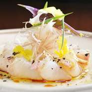 醤油とオリーブオイルで、日本人向けの味付けに