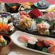 季節の材料を使って料理をさせていただきます。