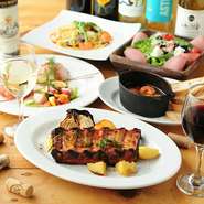 ※2名様より承ります。
※平日（月～木曜日）限定です。
※当日注文可能です。
※仕入れ状況によりメニューが変更になる場合もございます。ご了承ください。