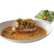 ・サラダ・唐揚げスープカリーライス