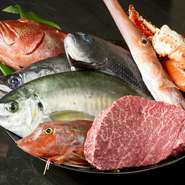 五島列島沖では、魚介類が豊富で色々な種類が水揚げされてきます。〆方でその後の鮮度が大きく変化。魚種だけでなく、漁師さんへのこだわりもあります。海の幸だけでなく、お肉も名産品として扱っています。