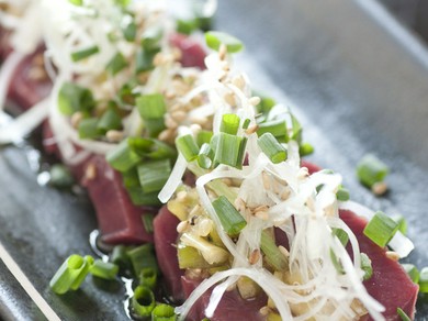 ハツテキ＆炙り〆さば