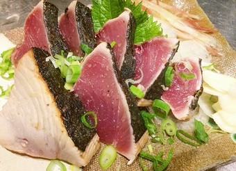 地産地消!! 鰹の塩タタキ／鰹のポン酢タタキ／鰹のタタキ(ごま油) 各1440円～