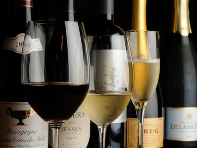 本物の素材と一緒にお酒をお楽しみください