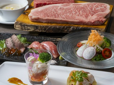 【究極な食べ比べ神戸牛を…／特選神戸牛モモ50g＆ロース50g＆フィレ50gステーキ食べ比べコース】