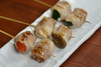 トマト、しし唐、シソ、長芋、青ねぎ、エリンギ、ズッキーニ