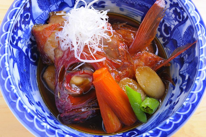 その日の食材で決まる『今日の煮魚(金目鯛の煮つけ)』