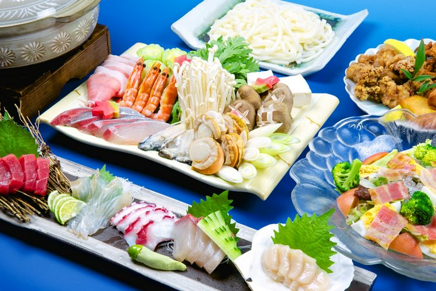 宴会コースは2時間飲み放題付きで4600円〜