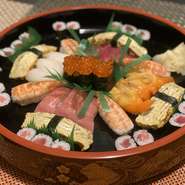寿司の盛り込み