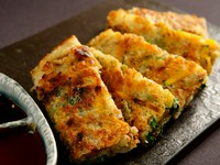 野菜たっぷりチヂミ1,078円/海鮮チヂミ1,188円/チーズチヂミ1,188円/キムチチヂミ1,188円