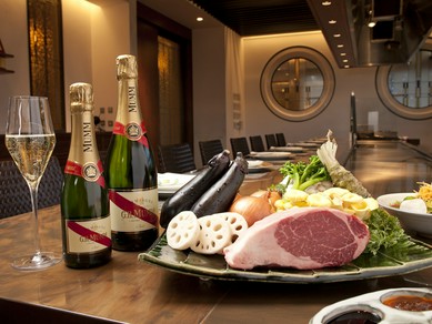 目前で調理されるライブ感