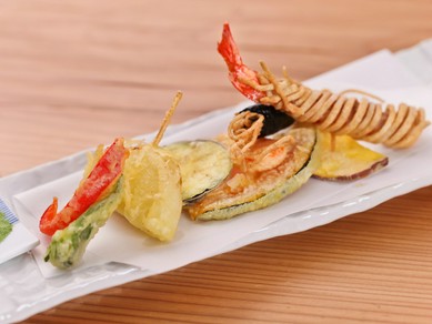 大将オリジナルの独創的な一品『そばやならではの天ぷら』