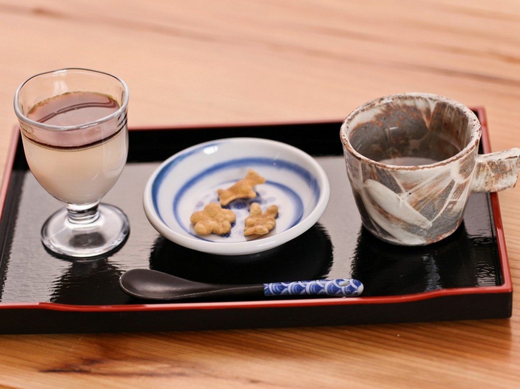 オリジナルの甘味『そば湯ゼリー』