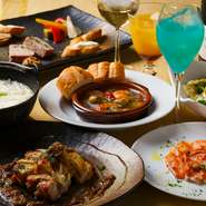 ビールやワインは勿論の事、バーテンダーが作るカクテル30種類以上が2時間飲み放題、お料理が8品付いて3500円のお得なプランです。今年の新年会はお洒落にカクテルで楽しんでみませんか！？