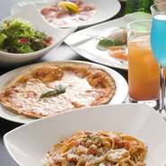 素材に拘った創作料理とバーテンダーが作る豊富なカクテルが自慢の飲み放題！味もボリュームも間違いなしです。その他ご予算、ご希望など御座いましたら遠慮なくおっしゃって下さい！！