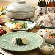 「ふぐをお腹いっぱい食べてほしい」というコンセプトから、【ふぐ料理　美舟】　で提供される各メニューは、価格を抑えながらボリュームがあります。