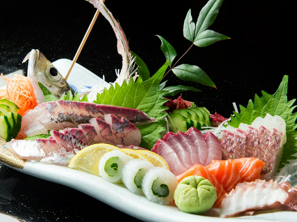 本日の刺身の盛り合わせ